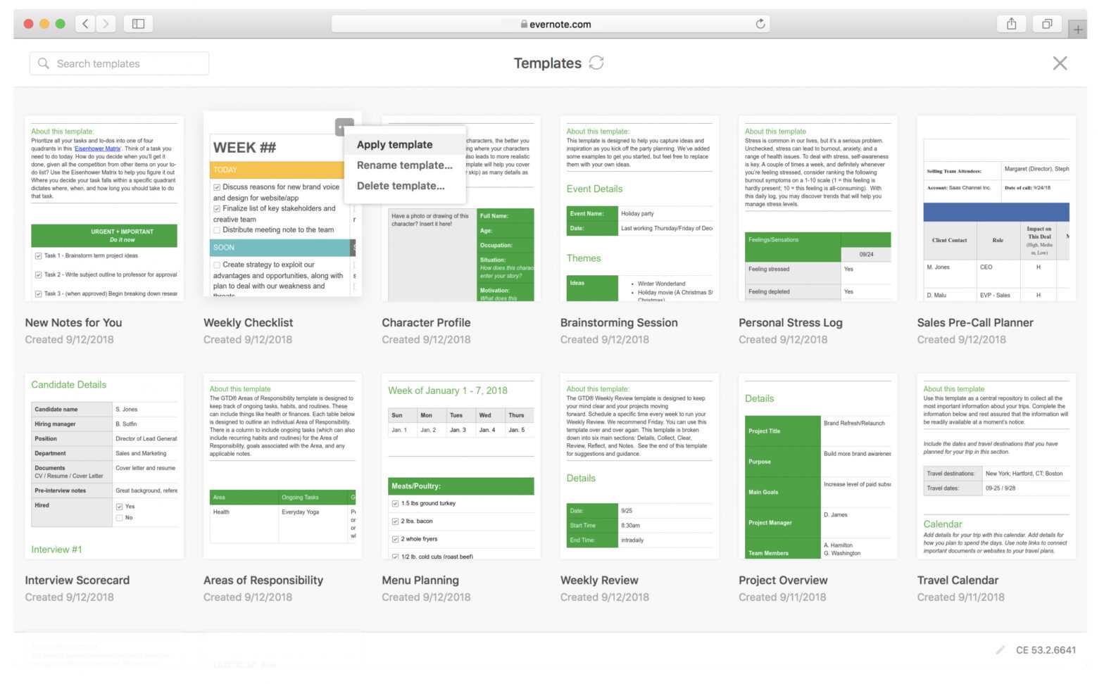 Edit Your Templates – Evernote Help &amp; Learning pertaining to Note Template Evernote