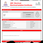 Electrical Isolation Certificate | Send Unlimited for Electrical Isolation Certificate Template