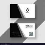 Elegant Black And White Business Card Template Vector Image pertaining to Black And White Business Cards Templates Free