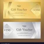 Elegant Gift Voucher Or Gift Card Template Vector Image in Elegant Gift Certificate Template