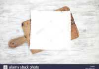 Empty Clear Menu Template On Chopping Board On Wood inside Empty Menu Template