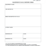 Equipment Fault Report Form Template - Fill Out And Sign Printable Pdf  Template | Signnow intended for Equipment Fault Report Template