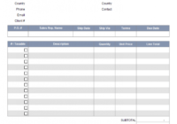 Excel Invoice Template For Quickbooks in Quickbooks Invoice Template Excel