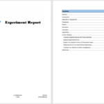Experiment Report Template - Microsoft Word Templates regarding Word Document Report Templates