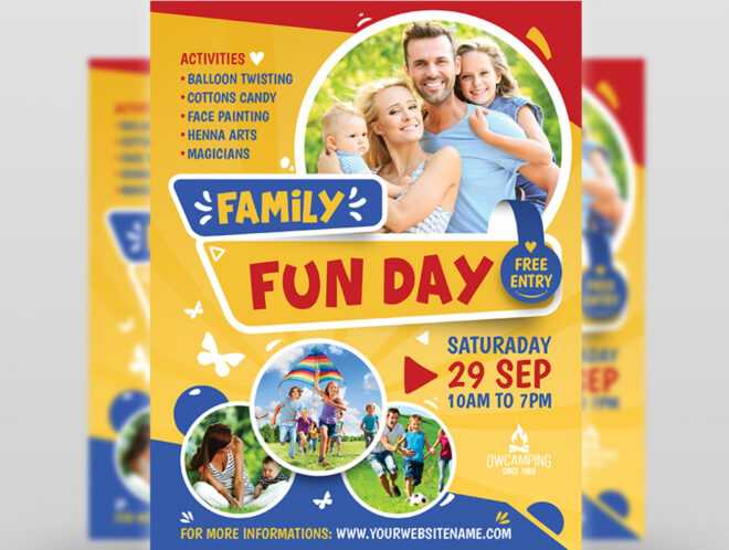 Family Fun Day Flyer Template By Owpictures On Dribbble pertaining to Family Day Flyer Template