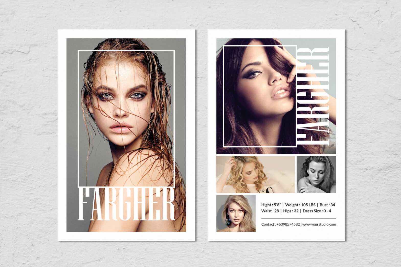 Fashion Modeling Comp Card Template regarding Comp Card Template Download