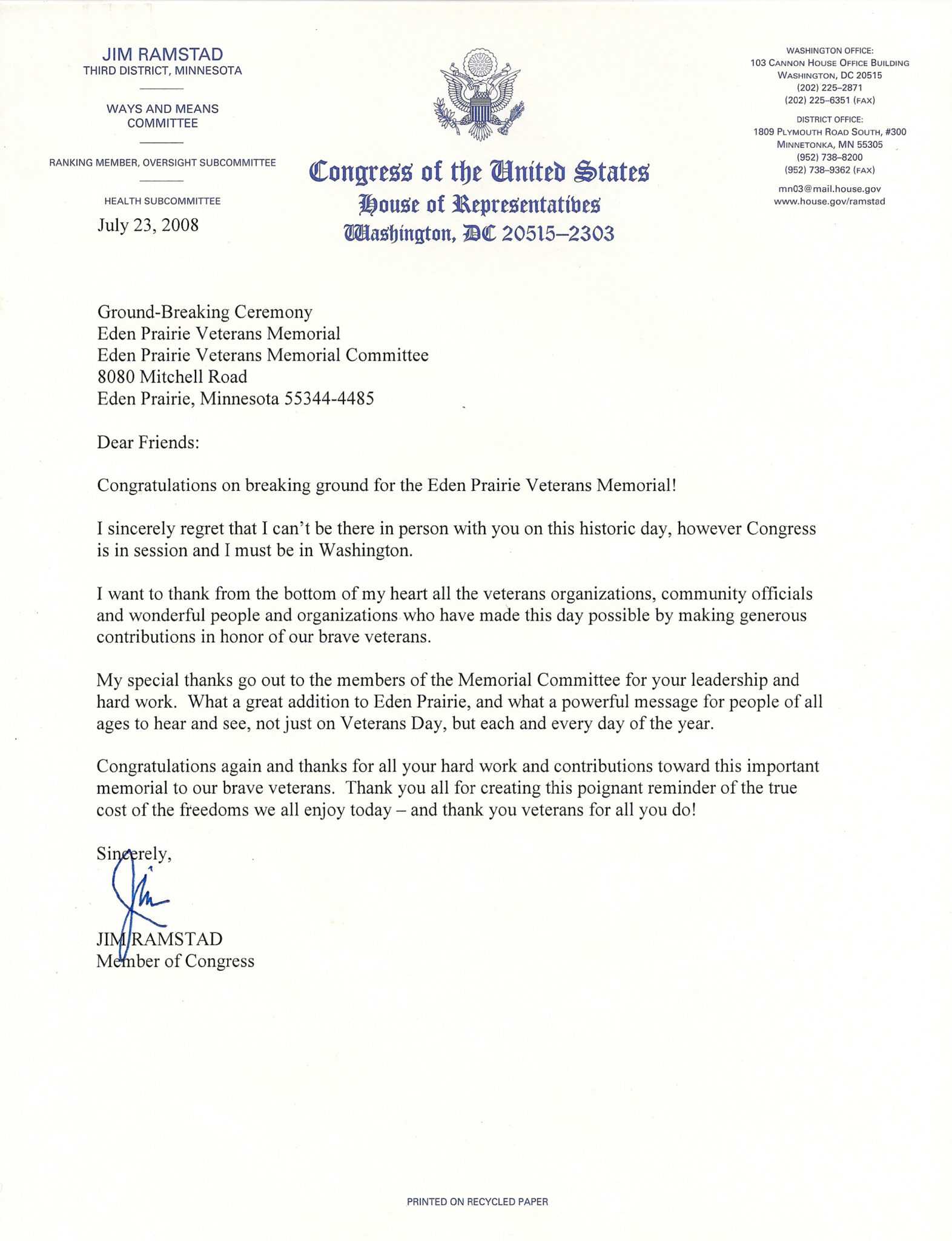 How To Write A Letter To Your Congressman Template