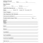 Fill In The Blank Obituary Template - Fill Out And Sign Printable Pdf  Template | Signnow throughout Fill In The Blank Obituary Template