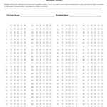 Final Exam 100 Question Test Answer Sheet · Remark Software throughout Blank Answer Sheet Template 1 100