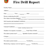 Fire Drill Report Template - Fill Online, Printable inside Emergency Drill Report Template