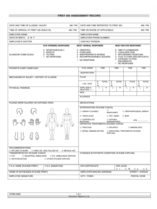 First Aid Incident Report Form Template - Fill Online inside First Aid Incident Report Form Template