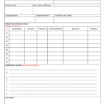 Fixture Inspection Documentation For Engineering - throughout Engineering Inspection Report Template