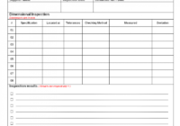 Fixture Inspection Documentation For Engineering - throughout Engineering Inspection Report Template