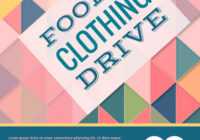 Food &amp; Clothing Drive Poster Template | Mycreativeshop throughout Clothing Drive Flyer Template