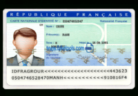 France Id Card Psd Template : High Quality Psd Template regarding French Id Card Template