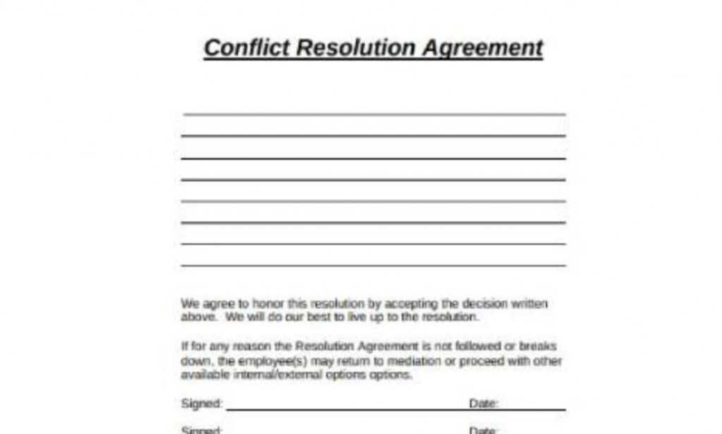 Free 11+ Sample Resolution Agreement Templates In Pdf, Ms Word With