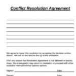 Free 11+ Sample Resolution Agreement Templates In Pdf, Ms Word with regard to Conflict Resolution Agreement Template