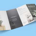 Free 4-Panel Quad-Fold Brochure Mockup Psd - Good Mockups inside Quad Fold Brochure Template