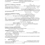Free Advertising Agency Agreement | Free To Print, Save intended for Free Advertising Agency Agreement Template