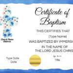 Free Baptism Certificate Templates | Customize Online | No within Christian Baptism Certificate Template