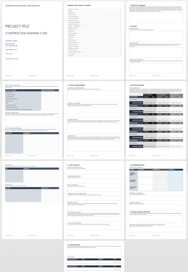 Free Business Case Templates | Smartsheet with Writing Business Cases Template