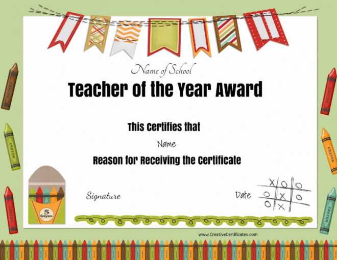 Free Certificate Of Appreciation For Teachers | Customize Online throughout Teacher Of The Month Certificate Template