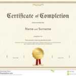 Free Certificate Of Completion Template ~ Addictionary pertaining to Certificate Of Completion Template Free Printable