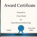 Free Certificate Template Word | Instant Download regarding Microsoft Word Award Certificate Template