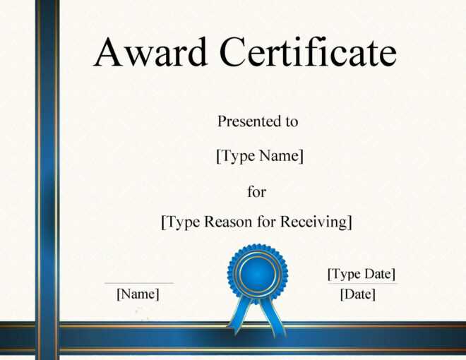 Free Certificate Template Word | Instant Download regarding Microsoft Word Award Certificate Template