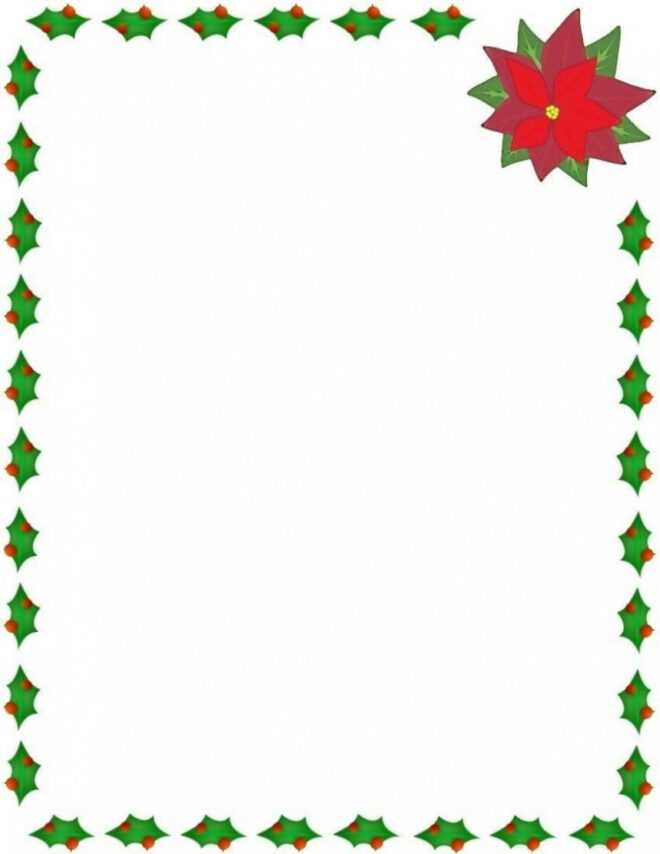 Free Christmas Border Template For Word ~ Addictionary with Christmas Border Word Template