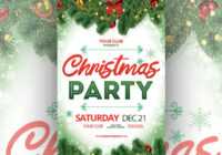 Free Christmas Party Flyer Template ~ Creativetacos pertaining to Free Christmas Party Flyer Templates