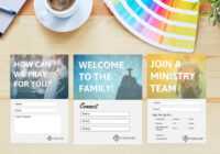 Free Church Connection Cards - Beautiful Psd Templates for Decision Card Template