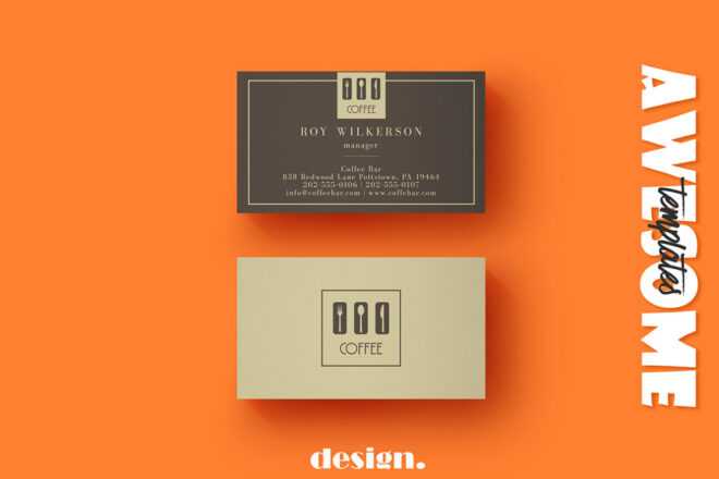 Free Coffee Business Card Template ~ Creativetacos for Coffee Business Card Template Free
