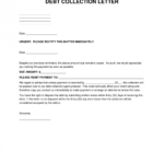 Free Debt Collections Letter Template - Sample - Word | Pdf within Legal Debt Collection Letter Template