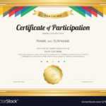 Free Download Certificate Of Participation Template for Certification Of Participation Free Template