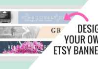 Free Etsy Banner Maker And Easy Tutorial Using Canva pertaining to Etsy Banner Template