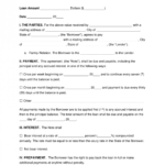 Free Family Loan Agreement Template - Pdf | Word | Eforms pertaining to Family Loan Agreement Template Free