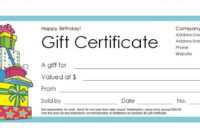 Free Gift Certificate Templates You Can Customize with regard to Printable Gift Certificates Templates Free