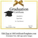Free Graduation Certificate Template | Customize Online &amp; Print with regard to Free Printable Graduation Certificate Templates