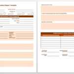Free Incident Report Templates &amp; Forms | Smartsheet inside Incident Report Log Template