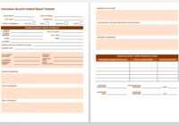 Free Incident Report Templates &amp; Forms | Smartsheet inside Incident Report Log Template