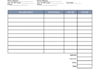 Free Itemized Invoice Template - Word | Pdf | Eforms pertaining to Itemized Invoice Template