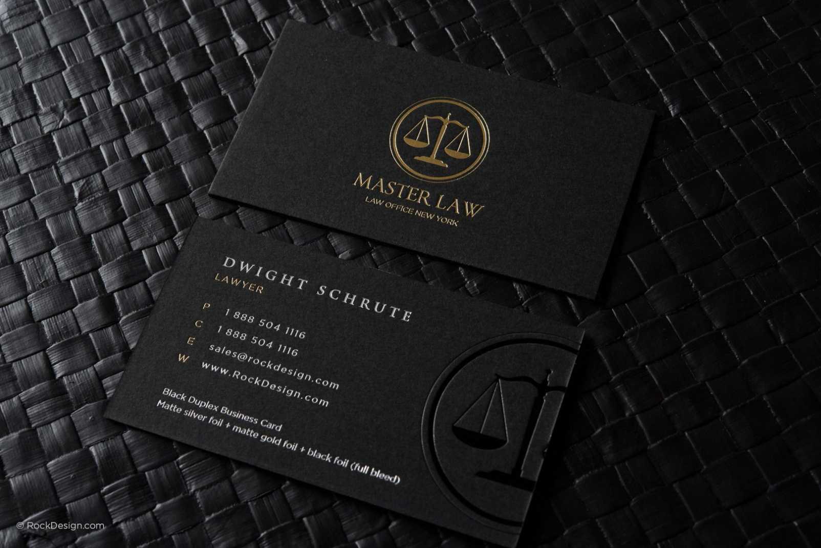Free Lawyer Business Card Template | Rockdesign in Legal Business Cards Templates Free