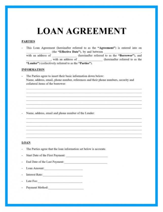 Free Loan Agreement Templates And Sample pertaining to Trade Finance Loan Agreement Template