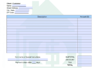 Free Monthly Rent (Landlord) Invoice Template | Pdf | Word inside Monthly Rent Invoice Template