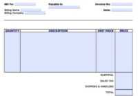 Free Personal Invoice Template | Pdf | Word | Excel for Individual Invoice Template