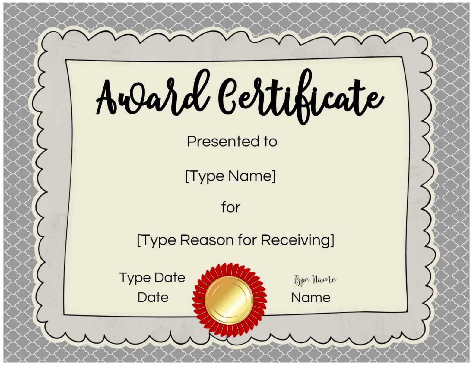 Free Printable And Editable Awards For Students | No Watermark pertaining to Student Of The Year Award Certificate Templates