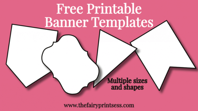 Free Printable Banner Templates - Blank Banners For Diy in Free Blank Banner Templates