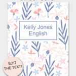 Free Printable Binder Cover Templates ~ Addictionary regarding Business Binder Cover Templates