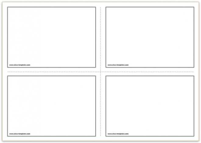 Free Printable Flash Cards Template in Blank Index Card Template